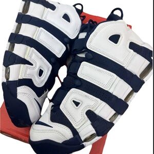 Nike Air More Uptempo Olympic 2020 Navy Blue White Size 10.5